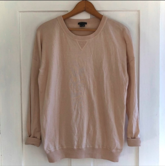 😍 Theory Cashmere Blend Crew Neck Sweater - Picture 1 of 6